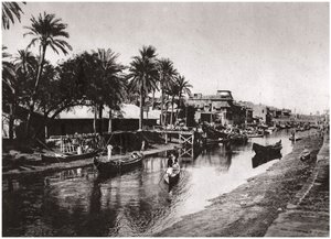 Ashar Creek zum Shatt al-Arab führend, Basra, Irak, 1925 von A. Kerim