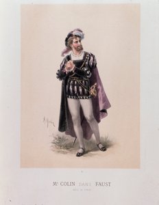 Monsieur Colin in der Rolle des Faust, Oper von Charles Gounod