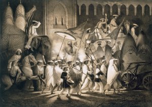 Delhi: Gefolge und Gefolge des Großen Moguls, veröffentlicht 1858