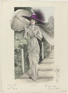 La Femme chic, Supplement, ca. 1912, Nr. 18, Pl. 184: Von fünf bis sieben von A. Souchel