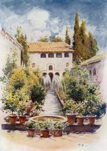 Generalife, Acequia Hof von A. Trevor Haddon