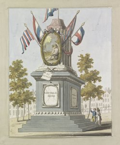Die Revolution, Dekoration auf dem Königsplatz, 1795