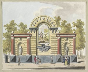 Zerstörung der Aristokratie, Dekoration auf dem Westermarkt, 1795