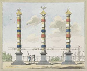 Freiheit, Brüderlichkeit und Gleichheit, Dekoration auf der Hogesluis, 1795