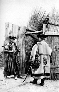 Ein Kuhhirtenkönig und sein Wohnort, Ungarn, 1922