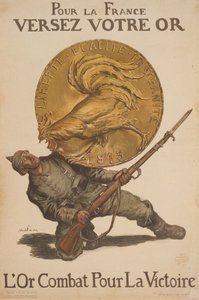 Für Frankreich, gebt euer Gold. Gold kämpft für den Sieg