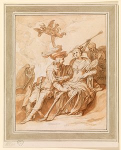Tod und die Liebenden - Allegorie der "Vanitas", ca. 1620-1630 von Abraham Bloemaert