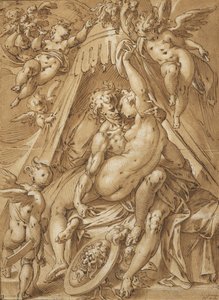 Mars und Venus von Abraham Bloemaert