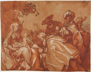 Die Anbetung der Könige von Abraham Bloemaert
