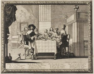 Männlichkeit, Tafel drei aus Die vier Lebensalter des Menschen von Abraham Bosse