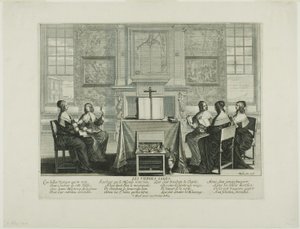 Teller Eins, aus Die klugen und törichten Jungfrauen, Teller Eins
