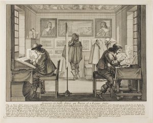 Der Graveur und der Radierer von Abraham Bosse