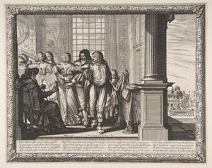 Der verlorene Sohn wechselt die Kleidung, ca. 1636 von Abraham Bosse