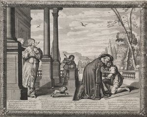 Der verlorene Sohn: Die Rückkehr des verlorenen Sohnes von Abraham Bosse
