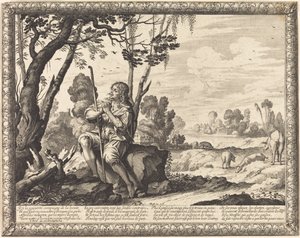Der verlorene Sohn als Schweinehirt von Abraham Bosse