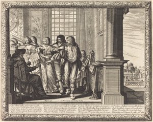 Der Vater des verlorenen Sohnes befiehlt das beste Gewand und die Schlachtung des gemästeten Kalbs