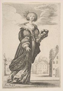 Frau mit einem Fächer, 1629