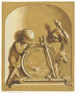 Allegorie mit zwei Putti von Abraham Delfos