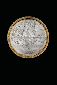 Zwei außergewöhnliche Erd- und Himmelsgloben, getragen von Herkules und Atlas