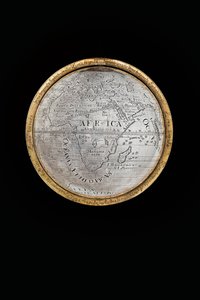 Zwei außergewöhnliche terrestrische und himmlische Globen, getragen von Herkules und Atlas, Augsburg, 1697-99