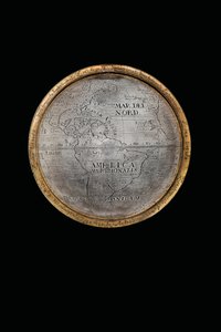Zwei außergewöhnliche terrestrische und himmlische Globen, getragen von Herkules und Atlas, Augsburg, 1697-99