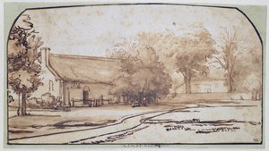 Landschaft mit einem Bauernhaus, 1640er von Abraham Furnerius