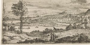 Landschaft mit Fluss von Abraham Genoels