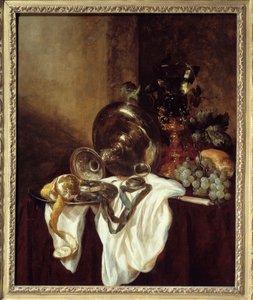Silberpokal, Gemälde von Abraham Van Beyeren von Abraham Hendricksz van Beyeren