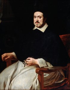 Porträt des Bischofs von Antwerpen Ambrosius Cappelus, 17. Jahrhundert von Abraham Jansz van Diepenbeeck