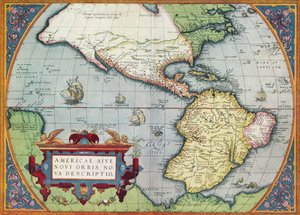 Amerika oder die Neue Welt: Aus dem Theatrum Orbis Terrarum von Abraham Ortelius, 1570, 1570, 19