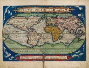 Bild des Globus von Abraham Ortelius