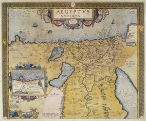 Karte des antiken Ägypten - von Abraham Ortelius, Antwerpen
