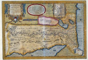 Karte des alten Ägypten - von Abraham Ortelius, Antwerpen