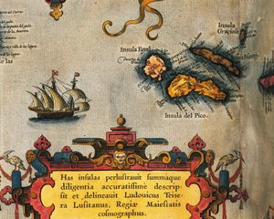 Karte der Azoreninseln aus Theatrum Orbis Terrarum von Abraham Ortelius von Abraham Ortelius