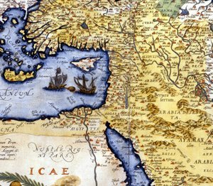 Palästina und Ägypten nach dem Atlas von Abraham Ortelius, Amsterdam von Abraham Ortelius
