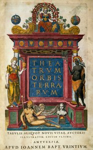 Theatrum Orbis Terrarum, von Abraham Ortelius, Titelseite von Abraham Ortelius