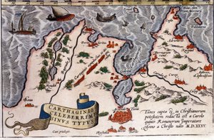 Tunis - Atlas von Abraham Ortelius, Antwerpen von Abraham Ortelius