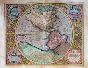 Weltkarte von Abraham Ortelius (1527-1598) von Abraham Ortelius