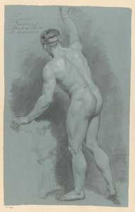 Stehender männlicher Akt, von hinten gesehen (2. Preis 1774)