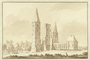 Abtei von Egmond von Abraham Rademaker