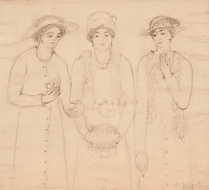 Drei Frauen von Abraham Walkowitz