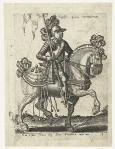 Deutscher Reiter in Rüstung von Abraham de Bruyn (attributed to)