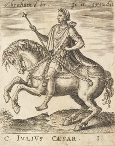 C. Julius Caesar aus Zwölf Kaiser zu Pferd, ca. 1565-1587 von Abraham de Bruyn