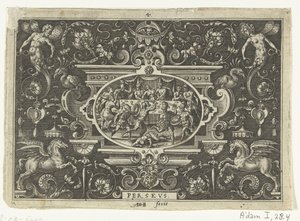 Phineus stört die Hochzeit von Perseus und Andromeda von Abraham de Bruyn