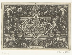 Phineus stört die Hochzeit von Perseus und Andromeda (PERSEUS) von Abraham de Bruyn