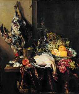 Prunkstillleben mit Obst und Geflügel von Abraham van Beijeren