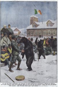 Trotz des extrem strengen Klimas fehlt es den italienischen Soldaten des Murmansk-Kontingents nicht an