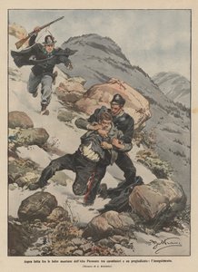 Heftiger Kampf in den Bergen des oberen Piemont zwischen Carabinieri und einem Vorbestraften, die Verfolgung von Achille Beltrame