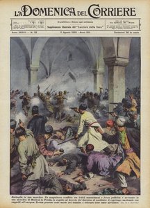 Schlacht in einer Moschee von Achille Beltrame