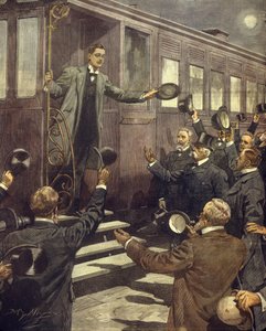 Abreise des Herzogs von den Abruzzen zum Nordpol, Abschied vom König, 28. Mai von Achille Beltrame